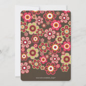 Snoep Daisies Flowers Blooms Baby shower nodigt ui Kaart (Achterkant)