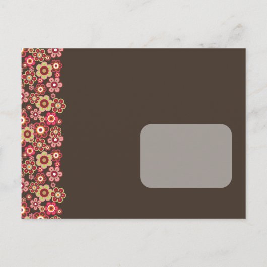 Snoep Daisies Pattern Vrijgezellenfeest Briefkaart (Achterkant)