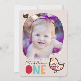 Snoep Damask Chicks Meisje 1e Verjaardagsfeestje U Kaart