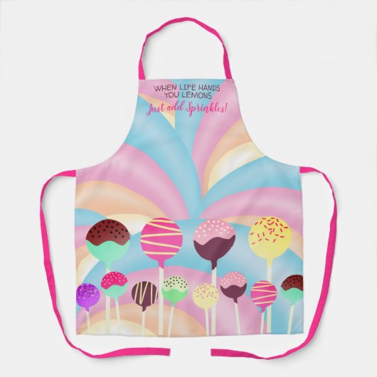 Snoep dat de poppen van gebak gepersonaliseerd maa schort (Voorkant)