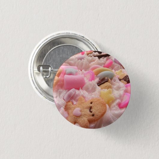 Snoep Deco Ronde Button 3,2 Cm (Voorkant /achterkant)