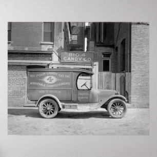 Snoep Delivery Truck, 1926.  foto Poster