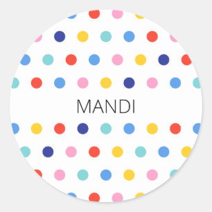 Snoep Dot Delight Ronde Sticker