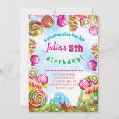 Snoep Dreams Verjaardagsfeest Kaart (Voorkant)