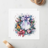 "Snoep dromen: genieten van kerstsnoep" Notitiekaartje (Voorkant / Achterkant in situ)