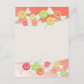 Snoep druppels briefkaart (Voorkant)