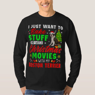 Snoep en bekijk kerstfilms met mijn borst t-shirt