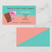Snoep- en chocoladebedrijf visitekaartje (Voorkant / Achterkant)