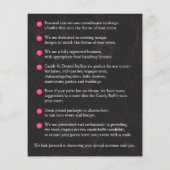 Snoep en dessert Buffet Business Flyer (Achterkant)