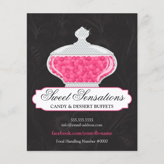 Snoep en dessert Buffet Business Flyer (Voorkant)
