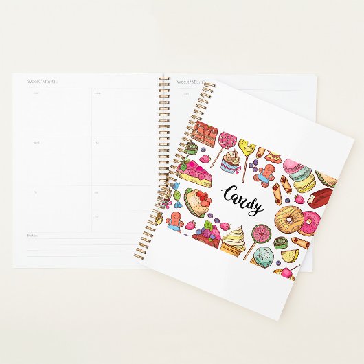 Snoep en Dessert Doodles Sweet Treats Pattern Planner