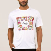 Snoep en Dessert Doodles Sweet Treats Pattern T-shirt (Voorkant)