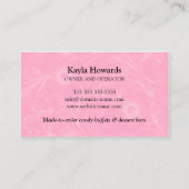 Snoep- en dessertbuffer visitekaartje (Achterkant)