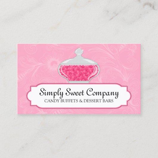 Snoep- en dessertbuffer visitekaartje (Voorkant)