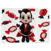 Snoep en Dracula Schattige Spooky Halloween Groot Cadeauzakje (Achterkant)