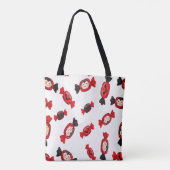 Snoep en Dracula Schattige Spooky Halloween Tote Bag (Achterkant)