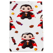 Snoep en Dracula voor Halloween Gift Medium Cadeauzakje (Voorkant)