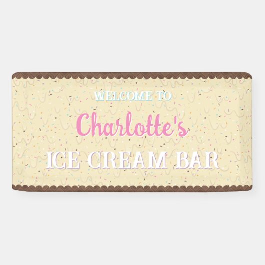 Snoep en Ivoren Ijs  Spandoek (Horizontaal)