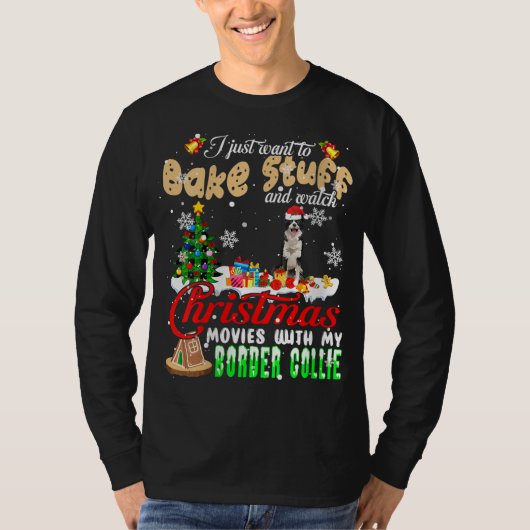 Snoep en kijk naar kerstfilms met mijn band t-shirt (Voorkant)