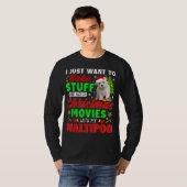 Snoep en kijk naar kerstfilms met mijn mout t-shirt (Voorkant volledig)