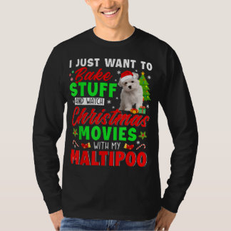 Snoep en kijk naar kerstfilms met mijn mout t-shirt