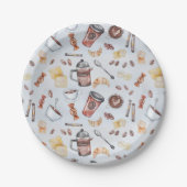 Snoep en koffie papieren bordje (Voorkant)