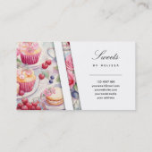 Snoep en lekkernijen modern visitekaartje (Achterkant)