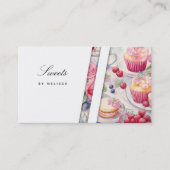 Snoep en lekkernijen modern visitekaartje (Voorkant)