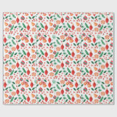 Snoep en Ornamenten voor kerstmis met adorables Cadeaupapier (Vlak)