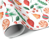 Snoep en Ornamenten voor kerstmis met adorables Cadeaupapier (Rol Hoek)