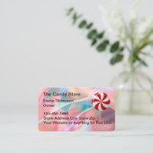 Snoep en snoepgoed Visitekaartje (Staand voorkant)