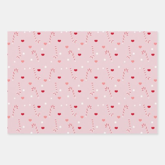 Snoep en sterpatroon inpakpapier vel (Voorkant 2)