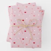 Snoep en sterpatroon inpakpapier vel (In situ)