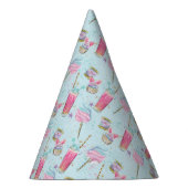 Snoep en suikerpatroon feesthoedjes (Rechts)