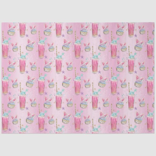 Snoep en suikerpatroon tissuepapier (Voorkant)