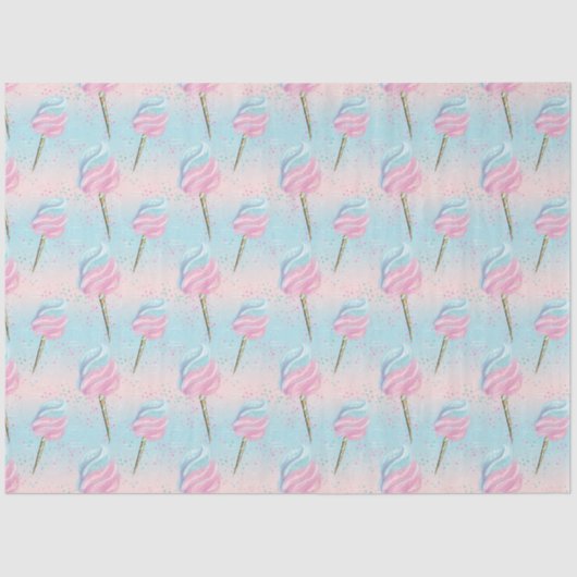 Snoep en suikerpatroon tissuepapier (Voorkant)