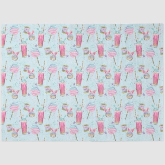 Snoep en suikerpatroon tissuepapier (Voorkant)