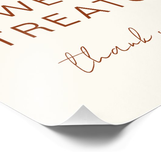 Snoep en traktatie Wildflower Terracotta Baby show Foto Afdruk (Hoek)