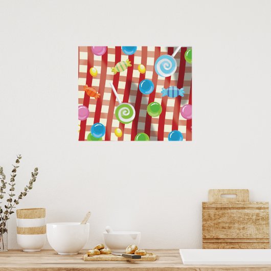 Snoep en zoet poster (Keuken)