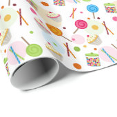 Snoep- en zoetstofthema Verpakkingspapier Cadeaupapier (Rol Hoek)