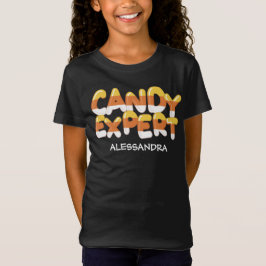 Snoep Expert Candy Corn Halloween Kinder & Volwass T-shirt