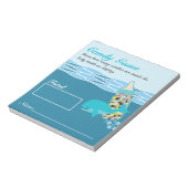 Snoep Fles Guessing Game, M&M, Whale Baby shower Notitieblok (Linkerzijde)