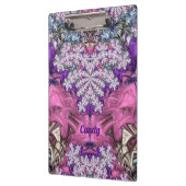 SNOEP ~ FLORAL! ~ Paars roze wit en blauw ~ Klembord (Links)