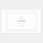 Snoep Food Label Stickers (Voorkant)