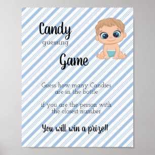 Snoep Game Baby Boy Poster