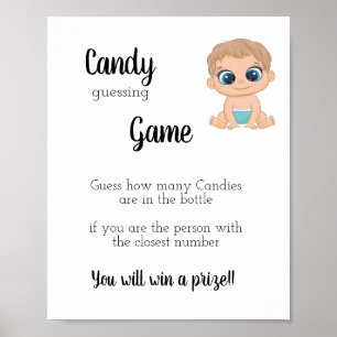 Snoep Game Baby Boy Poster