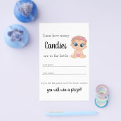 Snoep Game Baby Girl Flyer (Enkel)