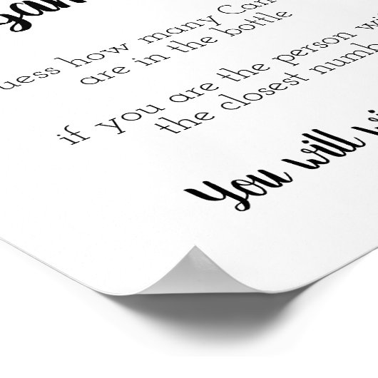 Snoep Game Baby Girl Poster (Hoek)