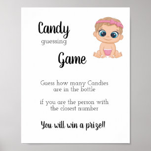 Snoep Game Baby Girl Poster