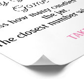 Snoep gaming roze Baby shower Poster (Hoek)